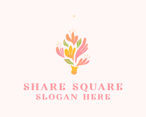 Spring Flower Bouquet  logo design