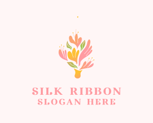 Spring Flower Bouquet  logo design