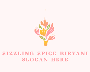 Spring Flower Bouquet  logo design