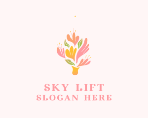 Spring Flower Bouquet  logo design