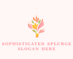 Spring Flower Bouquet  logo design