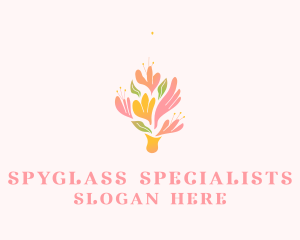 Spring Flower Bouquet  logo design