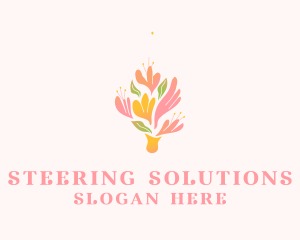 Spring Flower Bouquet  logo design