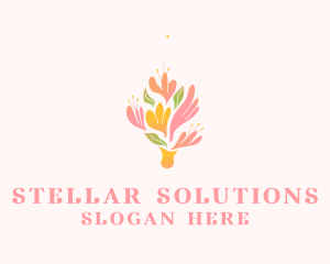 Spring Flower Bouquet  logo design