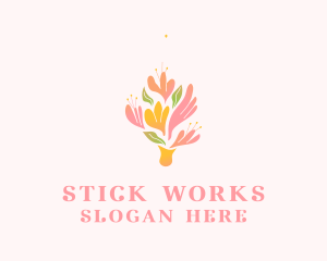 Spring Flower Bouquet  logo design