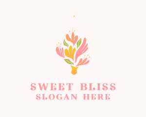 Spring Flower Bouquet  logo design