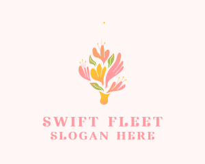 Spring Flower Bouquet  logo design