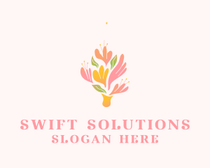 Spring Flower Bouquet  logo design