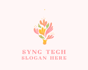 Spring Flower Bouquet  logo design