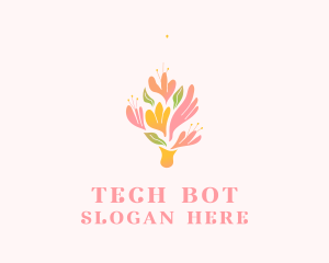 Spring Flower Bouquet  logo design