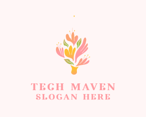 Spring Flower Bouquet  logo design