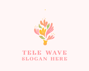 Spring Flower Bouquet  logo design