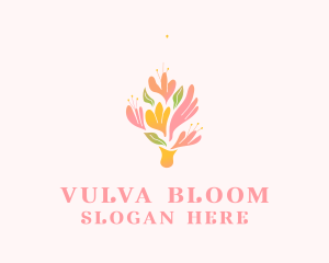 Spring Flower Bouquet  logo design