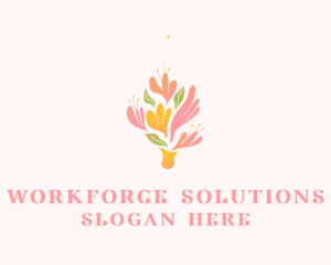 Spring Flower Bouquet  logo design