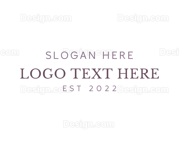 Simple Luxury Wordmark Logo