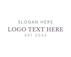 Simple Luxury Wordmark logo