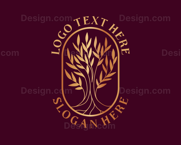 Tree Plant Horticulture Logo