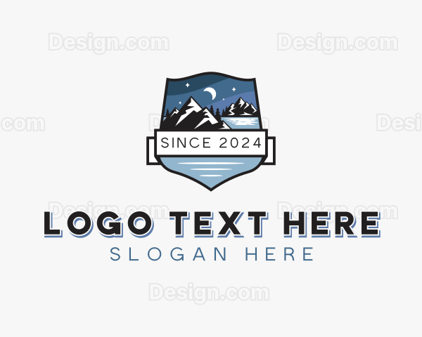 Mountain Hiking Adventure Logo