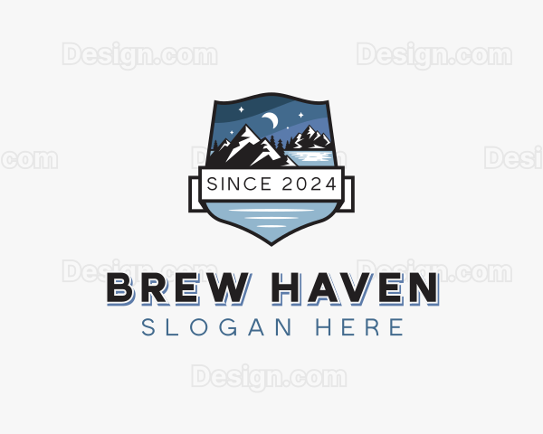 Mountain Hiking Adventure Logo