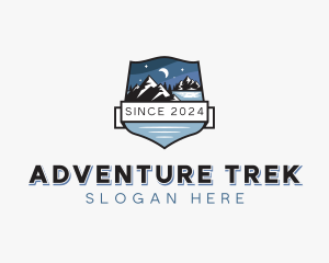 Mountain Hiking Adventure  logo design