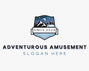 Mountain Hiking Adventure  logo design