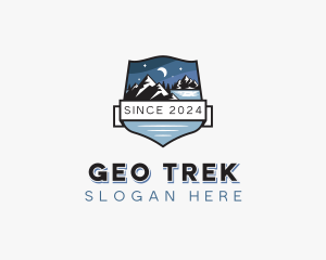 Mountain Hiking Adventure  logo design