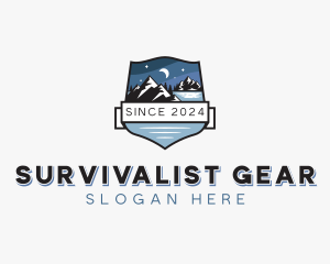 Mountain Hiking Adventure  logo design