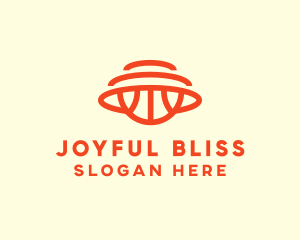 Orange Hoops Basketball logo design