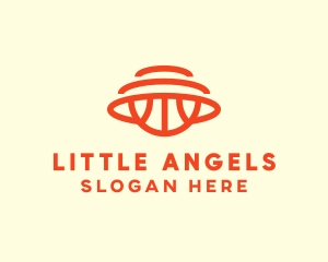 Orange Hoops Basketball logo design