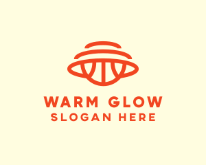 Orange Hoops Basketball logo design