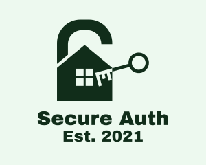 House Security Lock  logo design