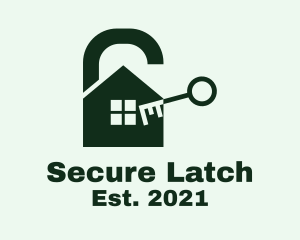 House Security Lock  logo design