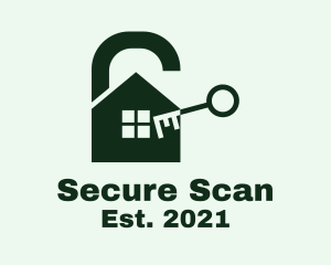 House Security Lock  logo design