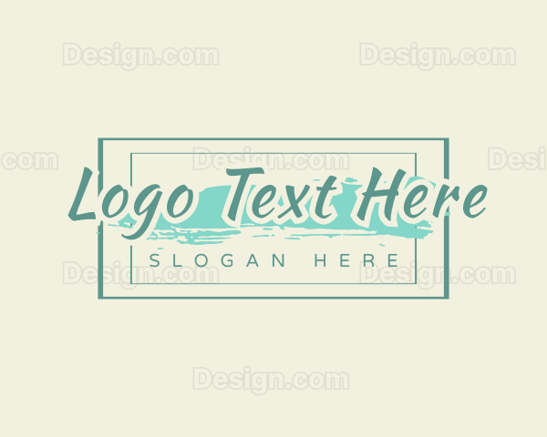 Stylish Skincare Wordmark Logo