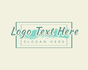 Stylish Skincare Wordmark Logo