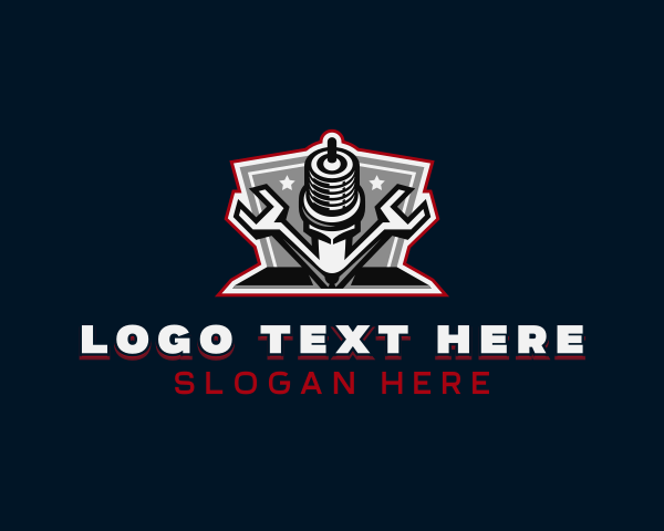 Spark Plug logo example 2