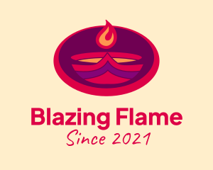 Blazing Flame Torch  logo design