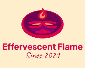 Blazing Flame Torch  logo design