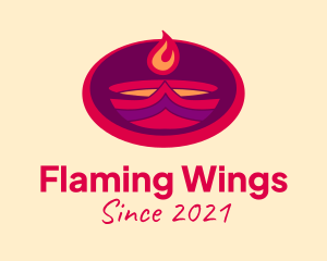 Blazing Flame Torch  logo design