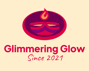 Blazing Flame Torch  logo design