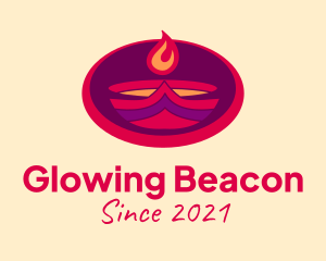 Blazing Flame Torch  logo design