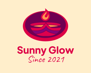 Blazing Flame Torch  logo design