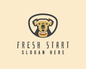 Koala Bear Wildlife logo design