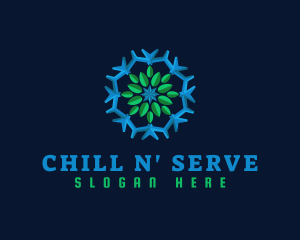 Snowflake Leaf Cooling logo