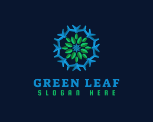 Snowflake Leaf Cooling logo