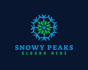 Snowflake Leaf Cooling logo