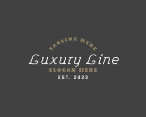 Luxury Cursive Brand logo design