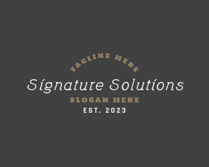 Luxury Cursive Brand logo