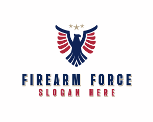 Patriotic Eagle Veteran logo design