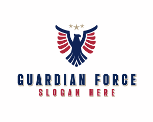 Patriotic Eagle Veteran logo design